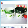promotional ceramic milk mugs with decal/stoneware mug/glaze mug